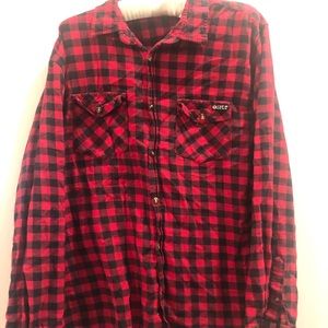 SOFLETE red flannel button-down